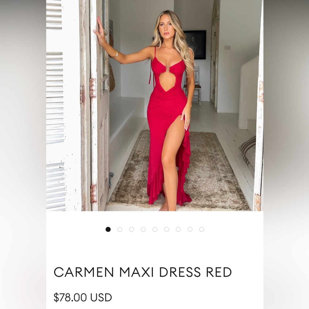 Outcast CARMEN MAXI DRESS RED